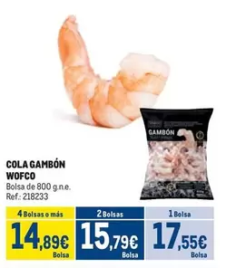 Oferta de Wofco - Cola Gambon por 17,55€ en Makro