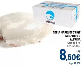 Oferta de Alfrisa - Sepia Marruecos Iqf 500/1000 G por 8,5€ en Makro