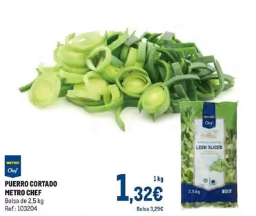 Oferta de Chef - Puerro Cortado por 1,32€ en Makro