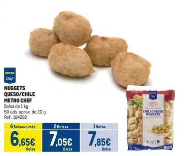 Oferta de Chef - Nuggets Queso/Chile por 7,85€ en Makro