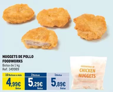 Oferta de Foodworks - Nuggets De Pollo por 5,89€ en Makro