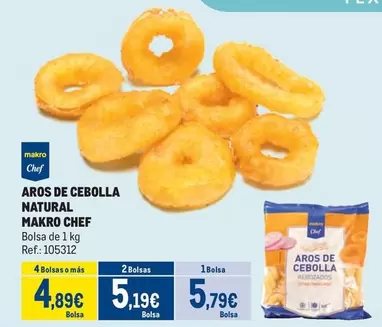 Oferta de Makro - Chef Aros De Cebolla Natural por 5,79€ en Makro