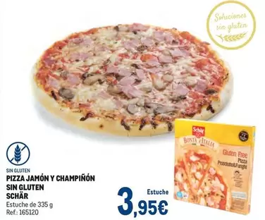 Oferta de Schär - Pizza Jamon Y Champinon Sin Gluten por 3,95€ en Makro