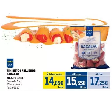 Oferta de Makro - Pimientos Rellenos Bacalao por 17,25€ en Makro