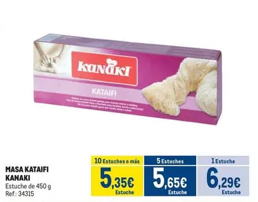 Oferta de Masa Kataifi por 6,29€ en Makro