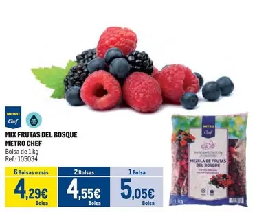 Oferta de Chef - Mix Frutas Del Bosque por 5,05€ en Makro