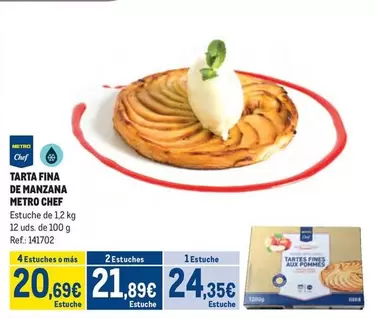 Oferta de Chef - Tarta Fina De Manzana por 24,35€ en Makro