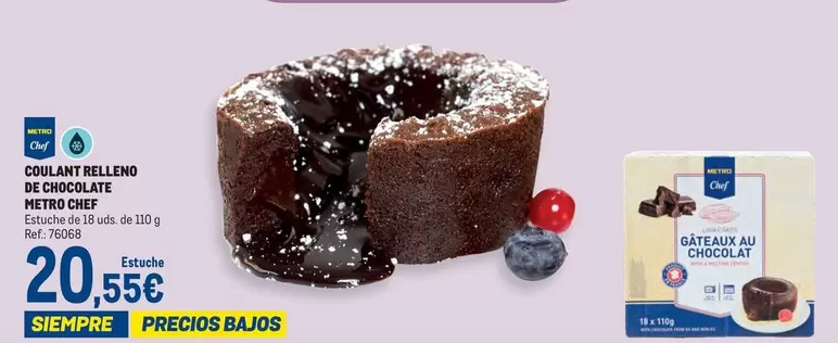 Oferta de Chef - Coulant Relleno De Chocolate por 20,55€ en Makro