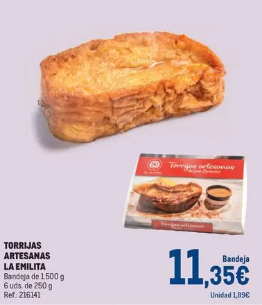 Oferta de La Emilita - Torrjas Artesanas por 11,35€ en Makro