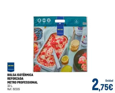 Oferta de Metro Professional - Bolsa Isotermica Reforzada por 2,75€ en Makro
