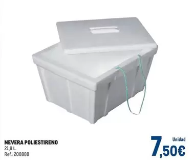 Oferta de Nevera Poliestireno por 7,5€ en Makro