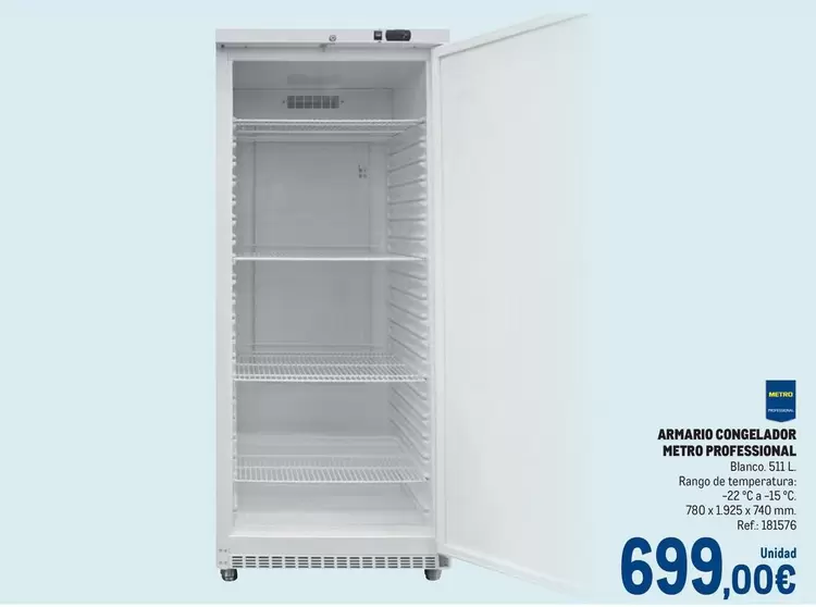 Oferta de Blanco - Armario Congelador por 699€ en Makro