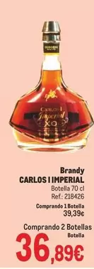 Oferta de Carlos - Brandy por 36,89€ en Makro