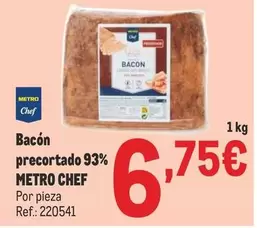 Oferta de Chef - Bacon Precortado 93% por 6,75€ en Makro