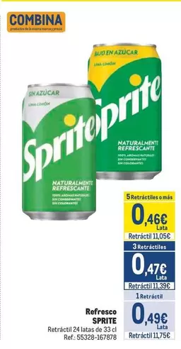 Oferta de Sprite - Refresco por 0,49€ en Makro