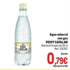 Oferta de Vichy Catalán - Agua Mineral Con Gas por 0,79€ en Makro