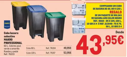 Oferta de Makro - Cabo Basura Selection por 43,95€ en Makro
