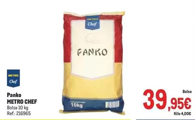 Oferta de Chef select - Panko por 39,95€ en Makro