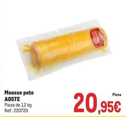 Oferta de Aoste - Mousse Pato por 20,95€ en Makro