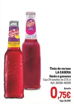 Oferta de La Casera - Tinto De Verano por 0,75€ en Makro