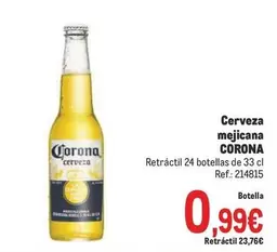 Oferta de Corona - Cerveza Mejicana por 0,99€ en Makro