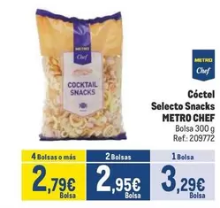 Oferta de Chef - Cocktail Selecto Snacks por 3,29€ en Makro
