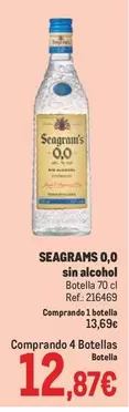 Oferta de Seagram's - 0.0 sin alcohol por 12,87€ en Makro