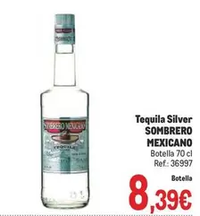 Oferta de Sombrero Mexicano - Tequila Silver por 8,39€ en Makro