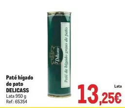 Oferta de Delicass - Pate Higado De Pato por 13,25€ en Makro