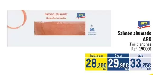 Oferta de Aro - Salmón Ahumado por 28,25€ en Makro