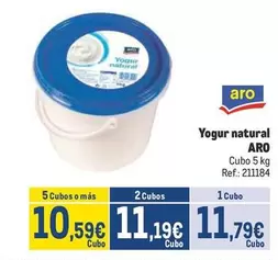 Oferta de Aro - Yogur Natural por 11,79€ en Makro