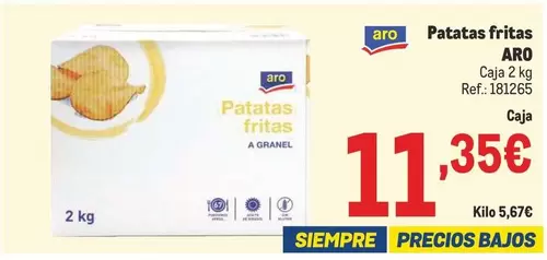 Oferta de Aro - Patatas Fritas por 11,35€ en Makro