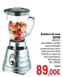 Oferta de Oster - Batidora De Vaso por 89€ en Makro