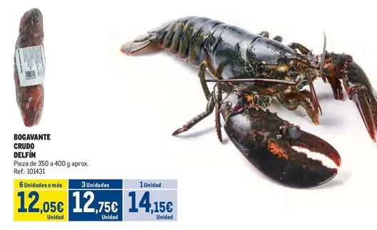 Oferta de Delfín - Bogavante Crudo por 12,05€ en Makro
