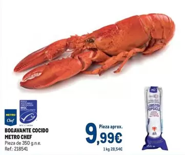 Oferta de Chef - Bogavante Cocido por 9,99€ en Makro