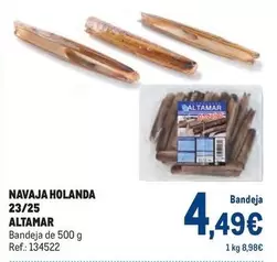 Oferta de Altamar - Navaja Holanda 23/25 por 4,49€ en Makro
