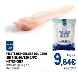 Oferta de Chef - Filete De Merluza Del Cabo Sin Piel por 9,64€ en Makro