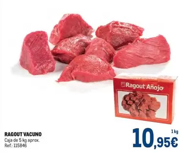 Oferta de Ragout Vacuno por 10,95€ en Makro