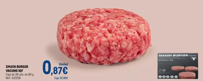 Oferta de Smash - Snack Burger por 0,87€ en Makro
