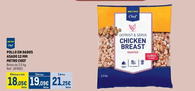 Oferta de Chef - Pollo En Bados Asado 12 Ml por 18,05€ en Makro