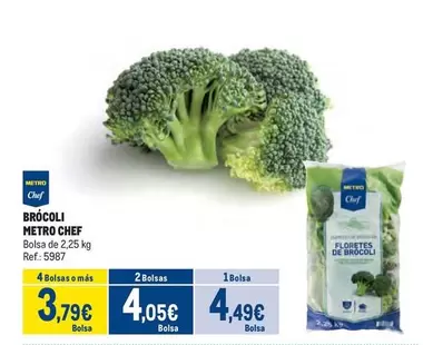 Oferta de Chef - Brócoli por 4,49€ en Makro