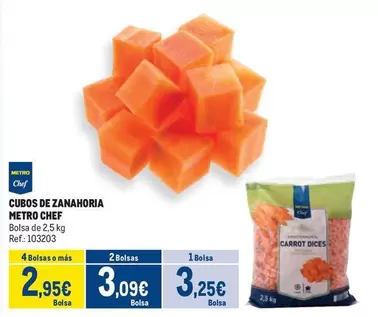 Oferta de Chef - Cubos De Zanahoria por 3,25€ en Makro