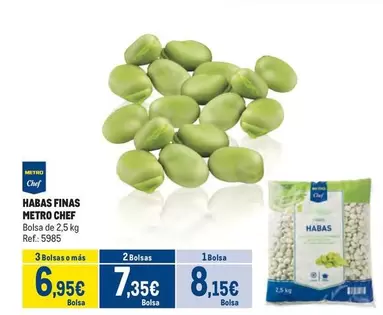 Oferta de Chef - Habas Finas por 8,15€ en Makro