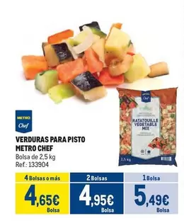 Oferta de Chef - Verduras Para Pisto por 5,49€ en Makro