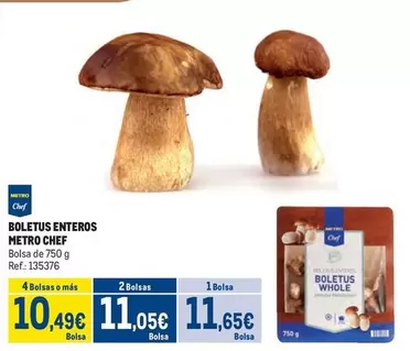 Oferta de Chef - Boletus Enteros por 11,65€ en Makro