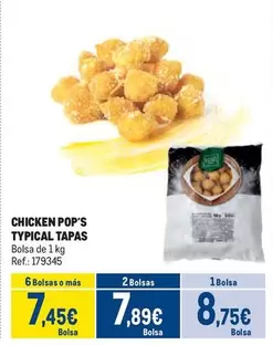 Oferta de Chicken Pop's Typical Tapas por 8,75€ en Makro