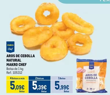 Oferta de Makro - Aros De Cebolla Natural por 5,99€ en Makro