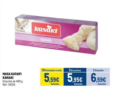 Oferta de Masa Kataifi por 6,59€ en Makro