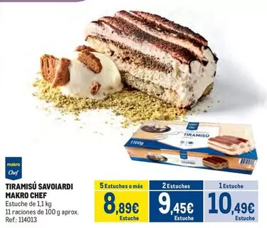 Oferta de Makro - Tiramisù Savoiardi por 10,49€ en Makro