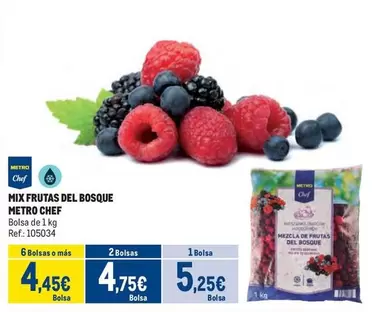 Oferta de Chef - Mix Frutas Del Bosque por 5,25€ en Makro